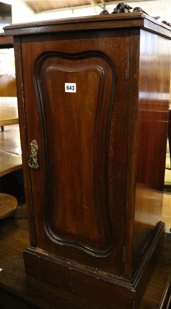 mahogany bedside cupboard